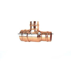 Copper Tee with Reducing Top