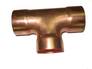 Copper Tee for Air Conditioner Part