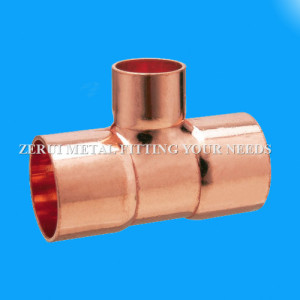 1/2”X3/8”X1/2” Copper Reducing Tee for Medical Gas