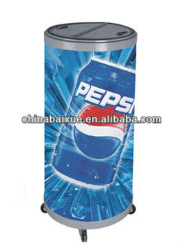 Electric beverage insulater cooler barrel show case