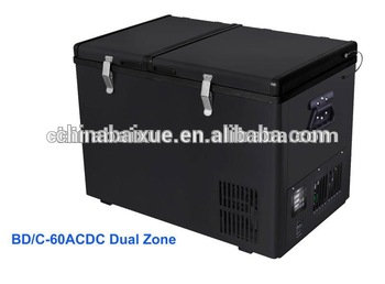 AC DC RV freezer car freezer cabinet BD C 60 ACDC Dual Zone