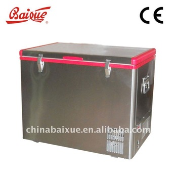 stainless steel little car fridge freezer BD C 80 ACDC