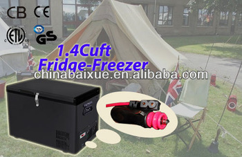 12V frozen food transportation Fridge portable 1 4 Cuft deep freezer cooler fridge