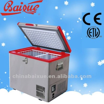 AC DC 12V 24V portable car freezer or fridge RV freezer potable camping freezer single zone freezer BD C 40ACDC