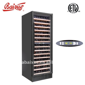 BAIXUE HOT SALE High quality LED display dual zone wine celler 188L