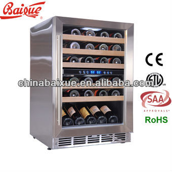 HOT SALE SN45 bottles capacity 23 inch Dual Zone wine refrigerator under counter Compressor Cooling