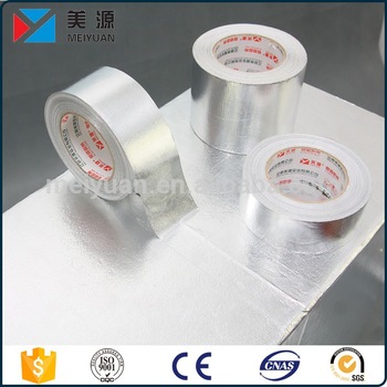 T FG701 Solvent based acrylic adhesive fiberglass cloth aluminum foil tape
