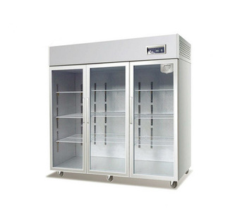 C2 restaurant three glass door refrigeration showcase cabinet 1300L