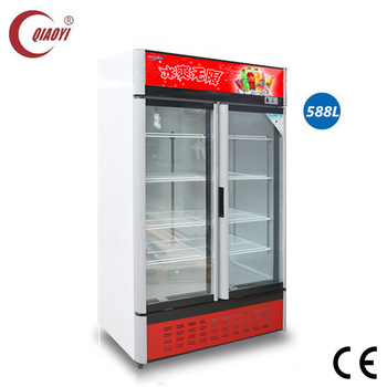 supermarket cold <font color='red'>drink</font> <font color='red'>beverage</font> galss <font color='red'>door</font> <font color='red'>vertical</font> Refrigerator