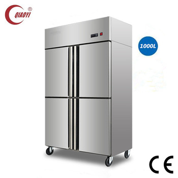 B3 upright frost free stainless steel commercial refrigerator freezer 1000L