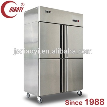 kitchen stainless steel food prep table refrigerator
