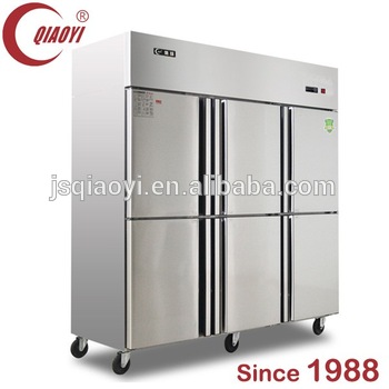 kitchen stainless steel food prep table refrigerator