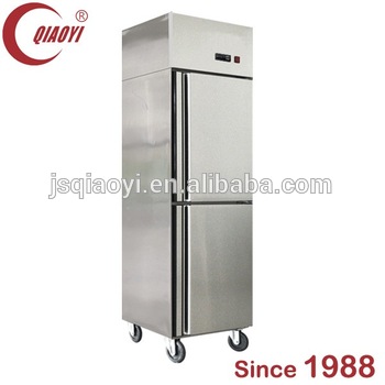 2 door commercial kitchen prep table refrigerator freezer