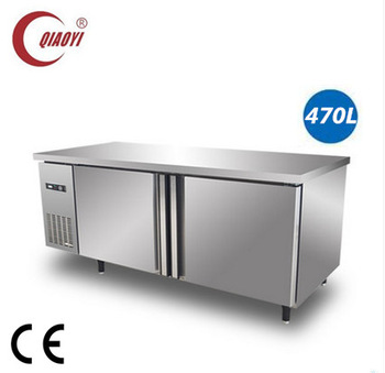 C2 energy saving sturdy durable counter top refrigerator freezer 470L