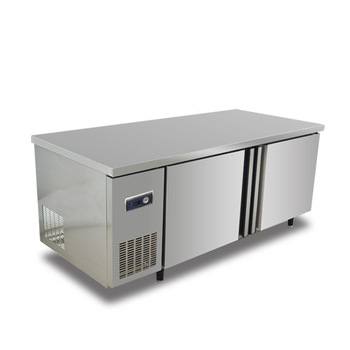 C2 direct cooling horizontal type under counter kitchen refrigerator freezer 360L