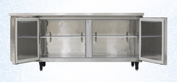 C2 stainless steel copper tube table work counter top kitchen refrigerator fridge 470L