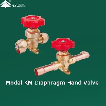 Quick hand shut off valve for air conditioner and refrigeration