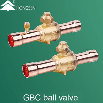 Refrigeration brass ball valve refrigerant 1 4 3 8 1 2 5 8 3 4 7 8 9 8 shut off valve
