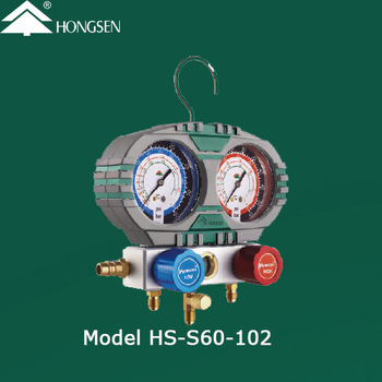 refrigeration R410A Manifolds gauges for Auto HS S60 102 foring aluminum valve body
