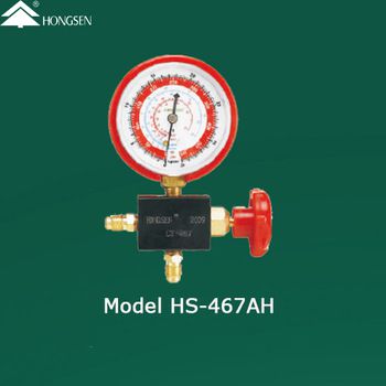 Aluminum Model HS 467AH 1 Way Manifold Gauge 1 4SAE