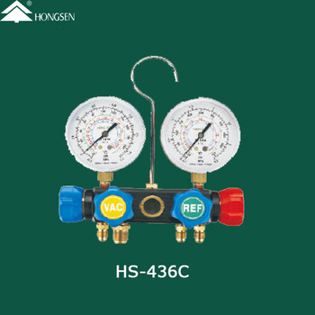 Aluminum Valve Body pressure manifold meter set HS 436C