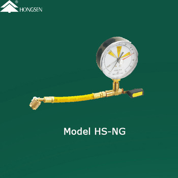 Refrigeration tools Flex hose with valve gauge for nitrogen