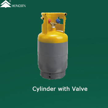 Refrigerant cylinder with valve R22 R134a