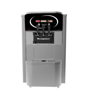 Stainless Steel Three Flavor Soft Ice Cream Machine for Sales (oceanpower OP130S)