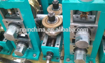High frequency straight weld pipe mill