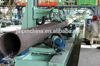 High frequency straight weld pipe mill line