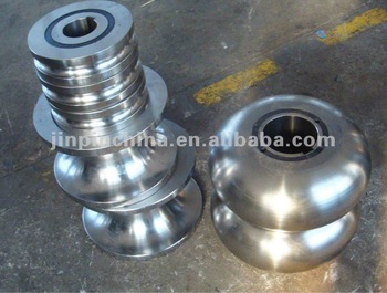 Rollers for steel pipe processing lines