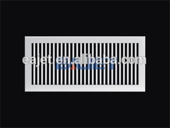 single deflection grille with oppose blade damper