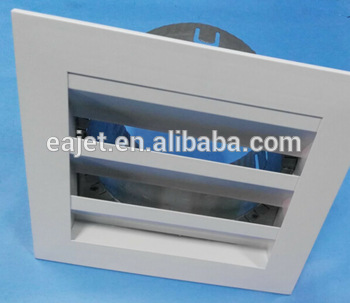 Aluminium return air vent with fixed