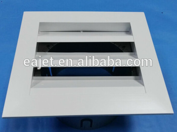 Aluminium return air grille with adaptor