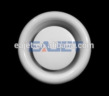 Metal steel HVAC ventilation air duct disc valve air diffuser