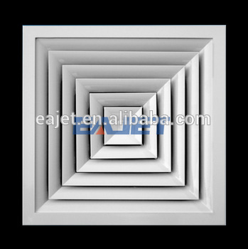 4 Pipe ceiling Air Duct System Diffuser For HVAC System