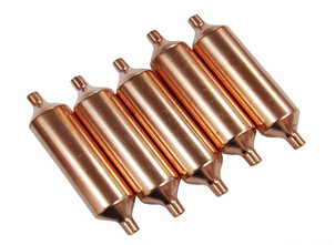 copper suction accumulator and liquid storage for refrigeration system