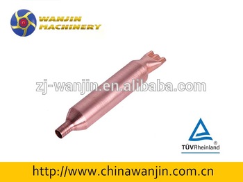 15g Welding R134a Two Inlets Copper Filter Drier With Access Valve