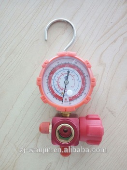 aluminum refrigeration single pressure gauge for r134a
