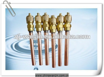 Refrigeration Parts Access Valve With Copper Tube For Air Conditioner