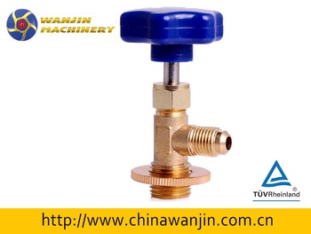 CT 339 AC brass can tap dispensing valve for refrigerant r134a bottle