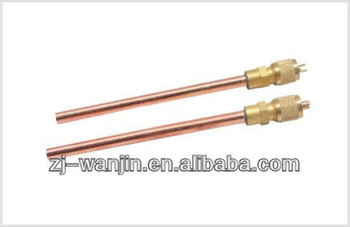 refrigerant charging valve access valve for air conditioning copper parts