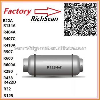 Refrigerant gas HFO 1234yf