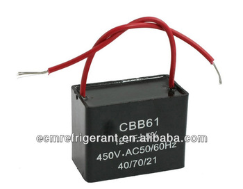 CBB61 12uF AC 450V 50 60Hz Metalized Motor Run Ceiling Fan Capacitor