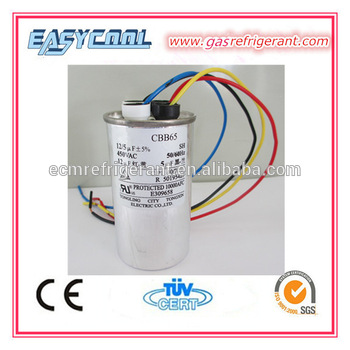 aluminum shell air condition compressor capacitor CBB65