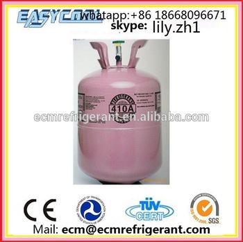 Good quality refrigerant r410a and R410 refrigerant gas price in Hangzhou