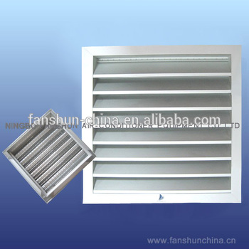 Rectangular water proof air <font color='red'>diffuser</font> air louver <font color='red'>shutter</font> with insect net RG WP2
