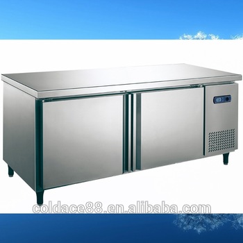 R143a R404a Stainless steel commercial bench Chiller Freezer Refrigerator