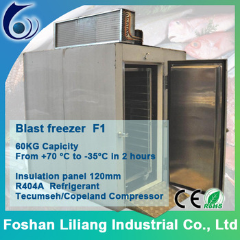 Best price of self closing door gelato blast freezer with high quality