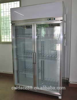 Acrylic display showcase glass door cake cooler 2 8 degree refrigerator stand for sale